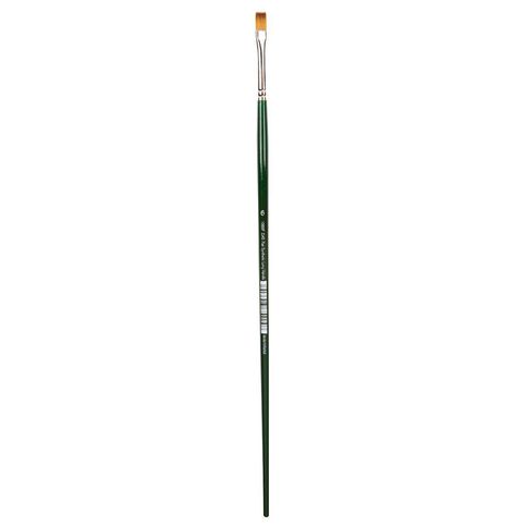 DAS Long Handle Synthetic Flat #6