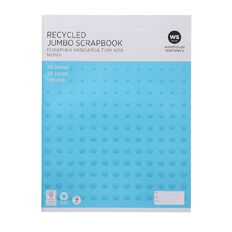 WS Jumbo Scrapbook 395mm x 300mm Unruled 28 Leaf Blue