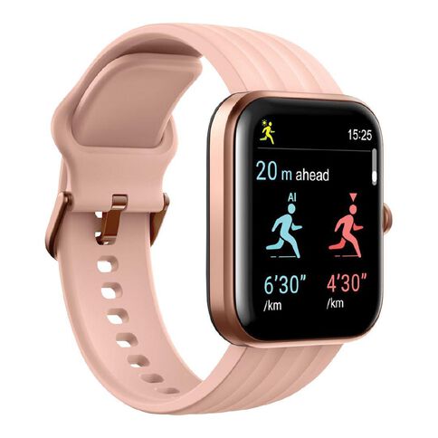 Ryze Evo Smart Watch With Alexa Pink +White