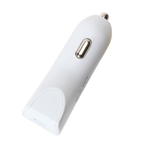 Tech.Inc USB-C + A 32W PD Dual Car Charger White