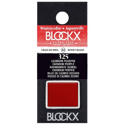 BLOCKX Watercolour Half Pan S3 325 Cadmium Purple