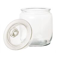 Living & Co Round Glass Jar Clear 1.5L