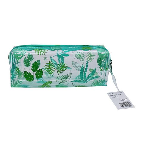 Uniti Barrel Pencil Case Pvc Leaf