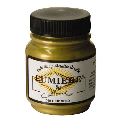 Jacquard Lumiere Acrylic Paint True Gold 66.54ml