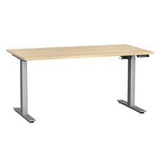 Agile Electric Height Adjustable Desk 1500 Atlantic Oak/Silver