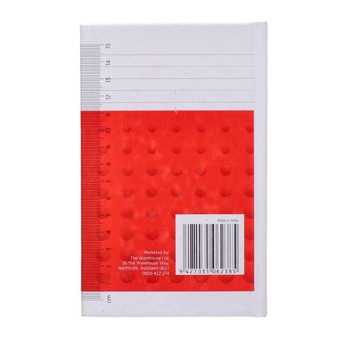 WS Notebook 4B1 7mm Ruled 64 Leaf Red