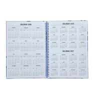 WS 2026 Spiral Diary Week To View Flowers Purple Mid