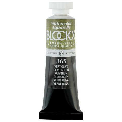 BLOCKX Watercolour Tube 15ml S3 365 Olive Green