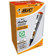 Bic Vivid Permanent Marker Red 12 Pack