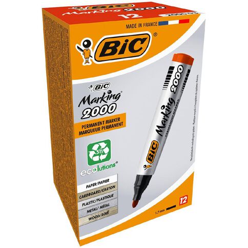 Bic Vivid Permanent Marker Red 12 Pack