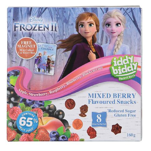 Disney Frozen II Iddy Biddy Fruit Snacks 8 Snack Packs 160g