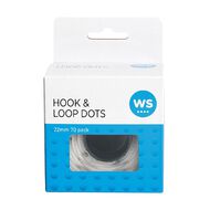 WS Hook & Loop Dots 22mm 70 Pack White
