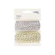 Uniti Twine Gold Silver 10m 2 Pack