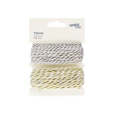 Uniti Twine Gold Silver 10m 2 Pack