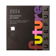 Future Useful Chalkboard Wall Calendar 2024