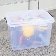 Living & Co Rolling Organiser 110L Clear