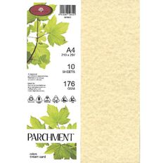 Direct Paper Parchment Card 176gsm Orion A4 10 Pack