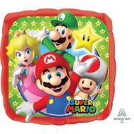 Anagram Super Mario Brothers Foil Balloon Standard 45cm 5 Pack