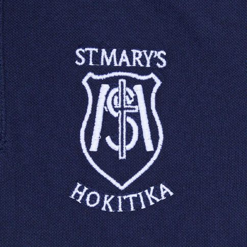 Schooltex St Mary's Hokitika Short Sleeve Polo with Embroidery