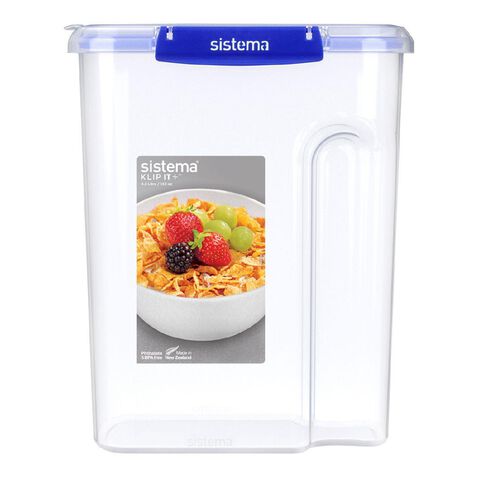 Sistema Klip It Plus Cereal Container Assorted 4.2L