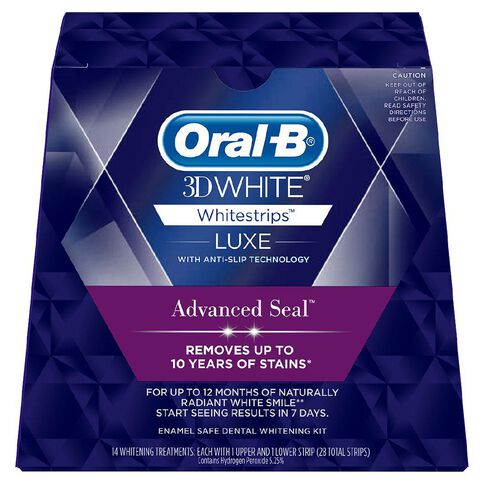 Oral-B White Luxe Advance Seal Whitening Strips 14 Pack
