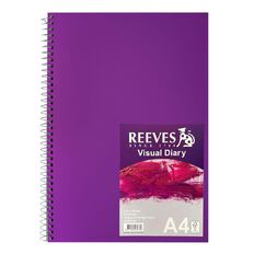 Reeves Visual Diary 110gsm Purple Mid A4