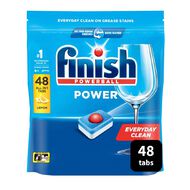 Finish Power Dishwashing Tablets Lemon 48 Pack