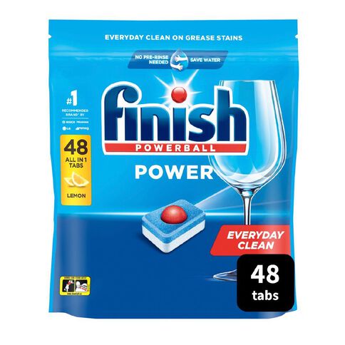 Finish Power Dishwashing Tablets Lemon 48 Pack
