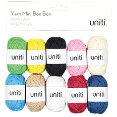 Uniti Mini Bon Bon Cotton Yarn 10 Pack