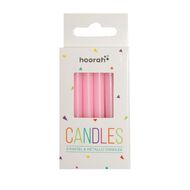 Hoorah Metallic Birthday Candles Pastel 6 Pack