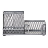 WS Mesh Desk Organizer Pewter Multi-Coloured
