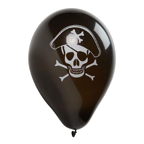Party Inc Balloons Printed Pirate 25cm 12 Pack