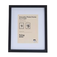 Living & Co Everyday Photo Frame 5in x 7in Black