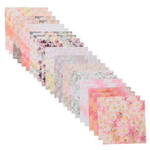 Uniti Sunshine Floral Paper Pad 6x6 inch