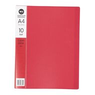 WS Clear Book 10 Leaf Red Red Mid A4