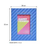 Happy Frames Large Ribbed 10x15 Purple