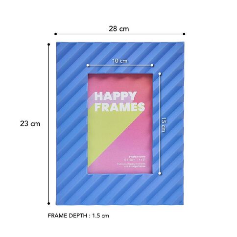 Happy Frames Large Ribbed 10x15 Purple