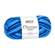 Birch Classique Yarn Prints 100% Premium Acrylic 100G 8Ply Blue