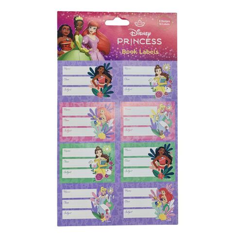 Disney Princess Book Labels