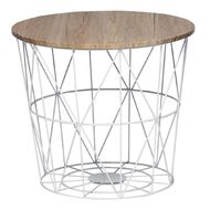 Living & Co Wire Side Table White
