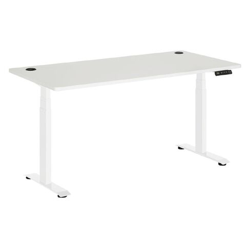 Jasper J Emerge Elec Height Adj Desk Dual Motor 3 Stage 1800 WhtWht