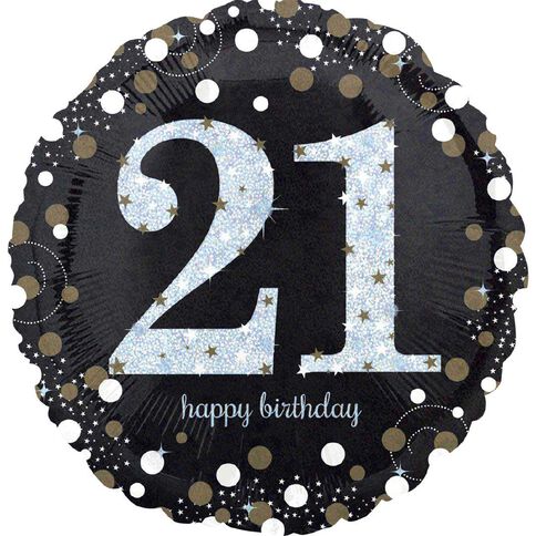 Anagram 45cm Standard Sparkling 21 Balloon