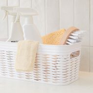Living & Co Narrow Wave Storage Bin White 5L