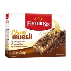 Flemings Chewy Muesli Choc Chip 180g
