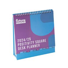 Future Useful Positivity Square Desk Planner 2024