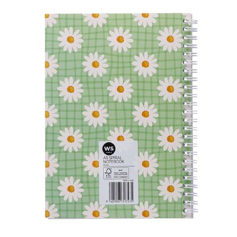 WS Spiral Floral Cover Notebook A5