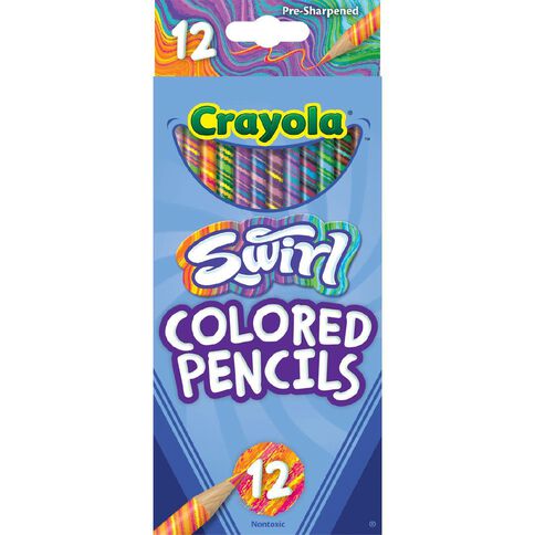 Crayola Swirls Colored Pencils 12 Pack