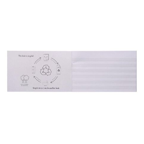 WS Exercise Book Work Music #1 6 Stave 20 Leaf Yellow Mid
