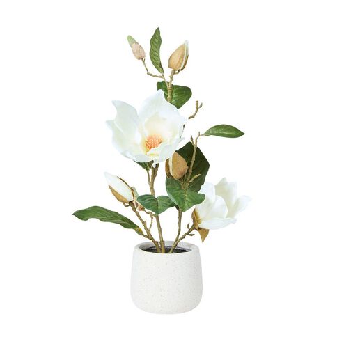 Living & Co Artificial Magnolia Potted Natural
