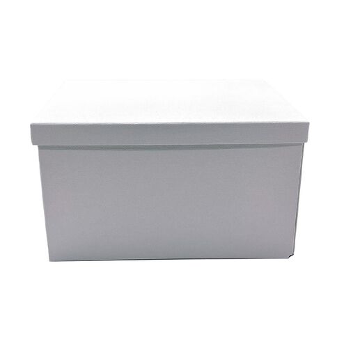 WS Paperboard Storage Box Medium White